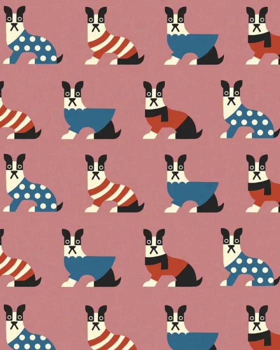 Framed Print : Pattern of Dogs Framed Print : Pattern of Dogs