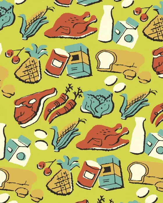 Framed Print : Pattern of Food Framed Print : Pattern of Food