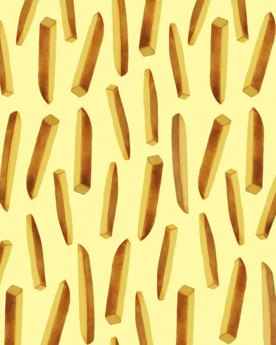 Framed Print : Pattern of French Fries Framed Print : Pattern of French Fries