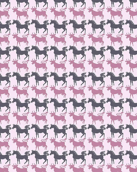 Pattern of Horses and Cows