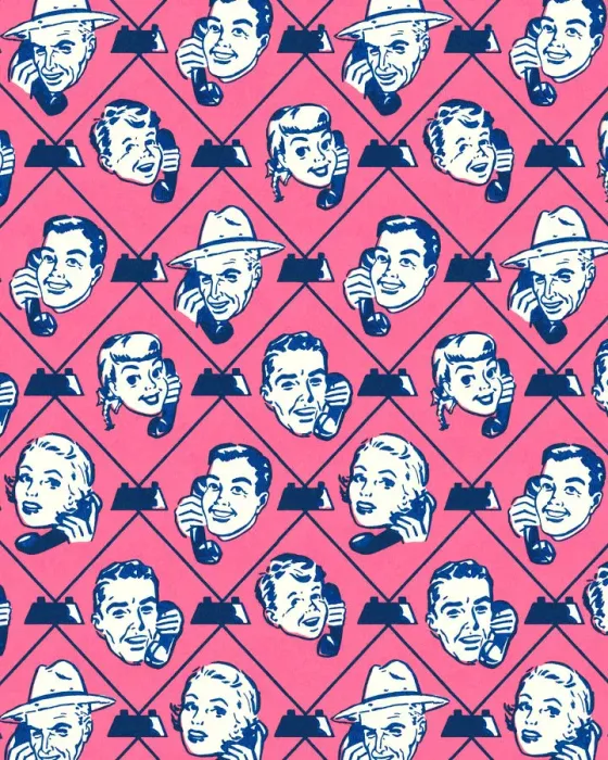 Framed Print : Pattern of People on the Phone Framed Print : Pattern of People on the Phone