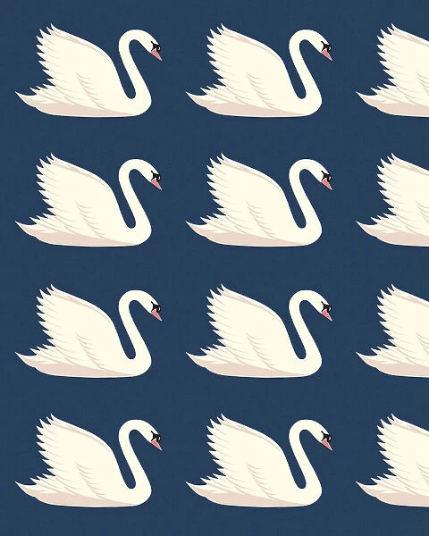 Pattern of Swans