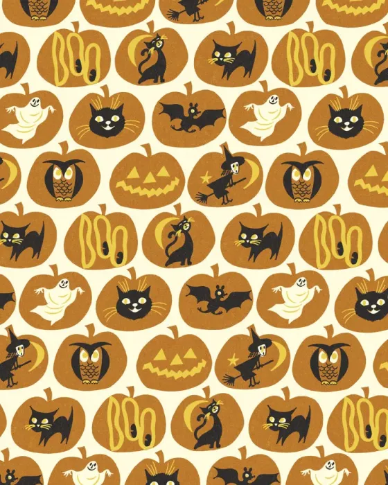 Framed Print : Pattern of Various Halloween Images Framed Print : Pattern of Various Halloween Images