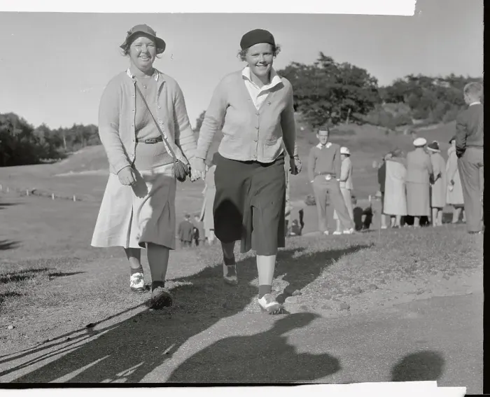 Framed Print : Patty Berg and Estelle Lawson Page Walking Holding Hands Framed Print : Patty Berg and Estelle Lawson Page Walking Holding Hands