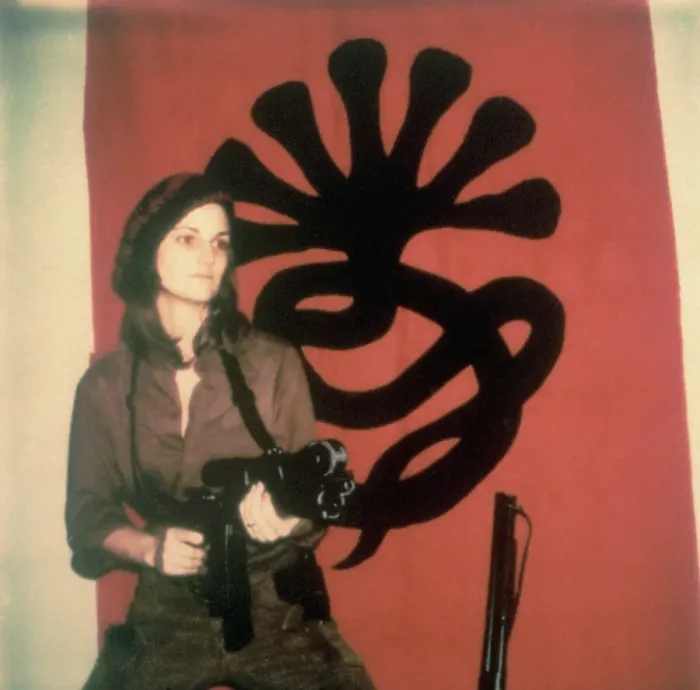 Framed Print : Patty Hearst with Machine Gun Framed Print : Patty Hearst with Machine Gun