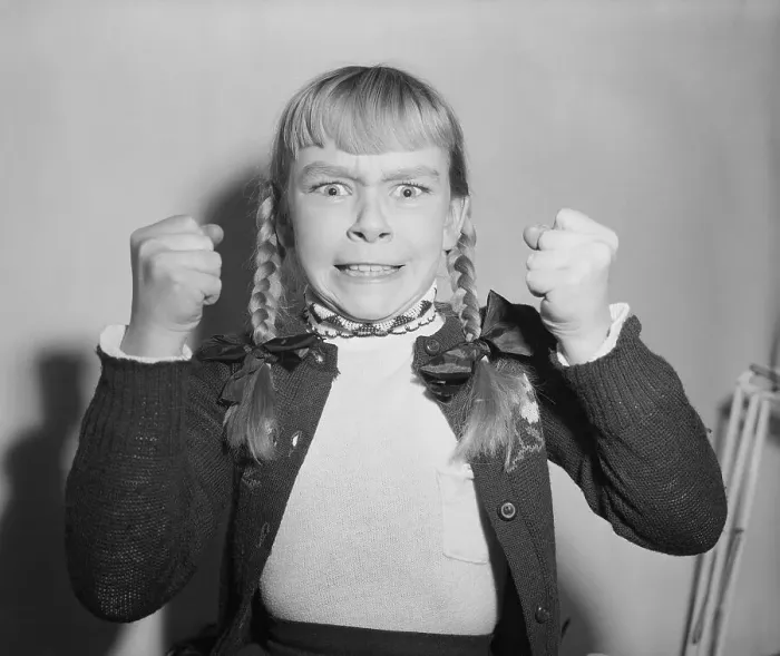 Framed Print : Patty McCormack Clenching Fists Framed Print : Patty McCormack Clenching Fists