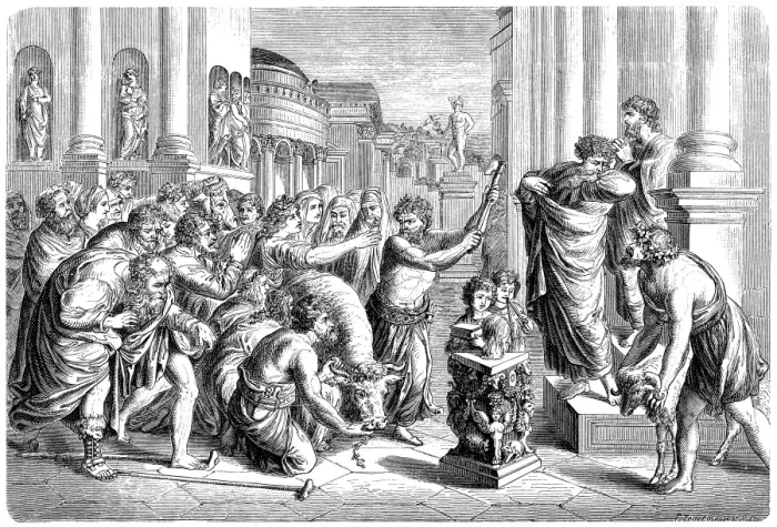 Framed Print : Paul and Barnabas, sacrifice at Lystra Framed Print : Paul and Barnabas, sacrifice at Lystra