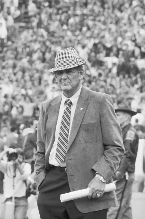 Framed Print : Paul Bryant Observing Football Game Framed Print : Paul Bryant Observing Football Game