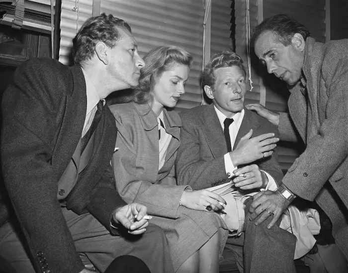 Framed Print : Paul Henried, Lauren Bacall, Danny Kaye, and Humphrey Bogart in Washington Framed Print : Paul Henried, Lauren Bacall, Danny Kaye, and Humphrey Bogart in Washington