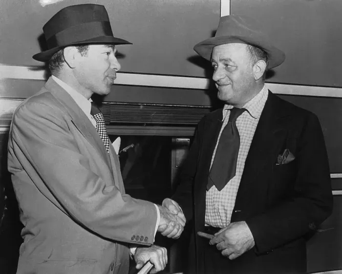 Framed Print : Paul Muni And Ben Hecht Shaking Hands Framed Print : Paul Muni And Ben Hecht Shaking Hands