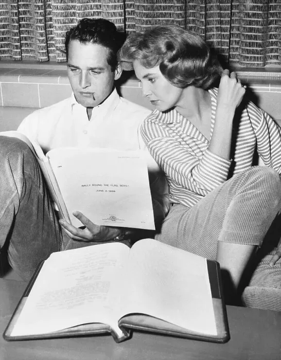 Framed Print : Paul Newman, Jo Woodward Rehearse; Home Framed Print : Paul Newman, Jo Woodward Rehearse; Home