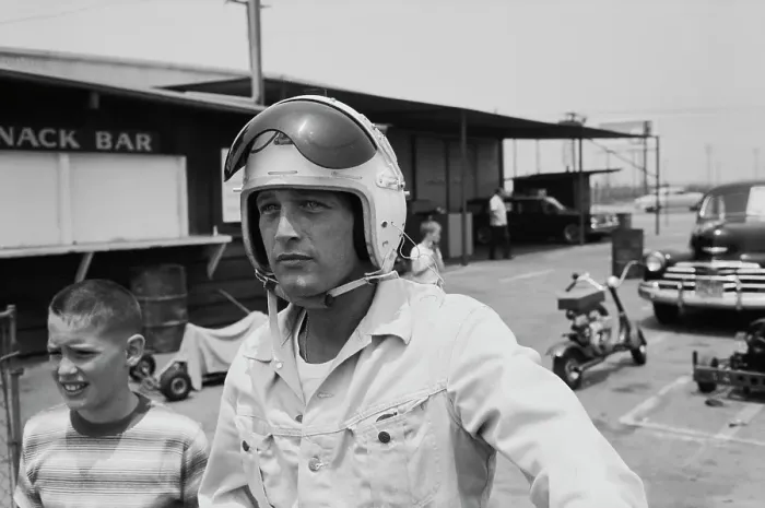 Framed Print : Paul Newman, Go Kart Raceway, Azusa, California Framed Print : Paul Newman, Go Kart Raceway, Azusa, California