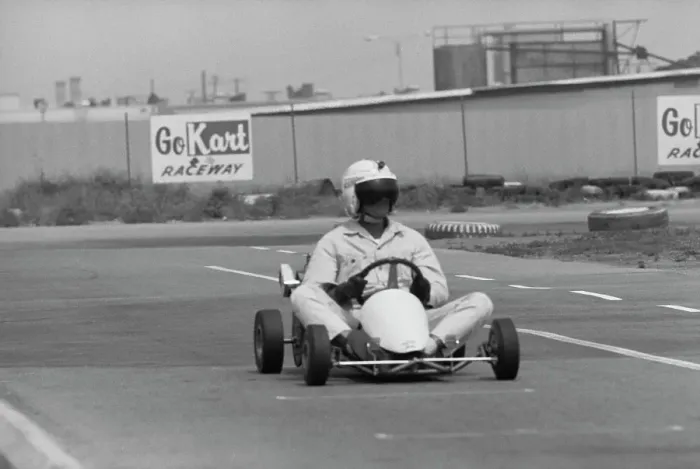 Framed Print : Paul Newman, Go Kart Raceway, Azusa, California Framed Print : Paul Newman, Go Kart Raceway, Azusa, California