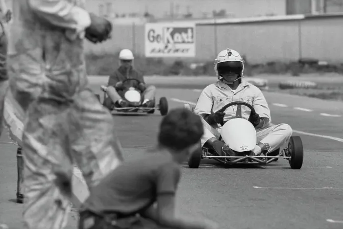 Framed Print : Paul Newman, Go Kart Raceway, Azusa, California Framed Print : Paul Newman, Go Kart Raceway, Azusa, California