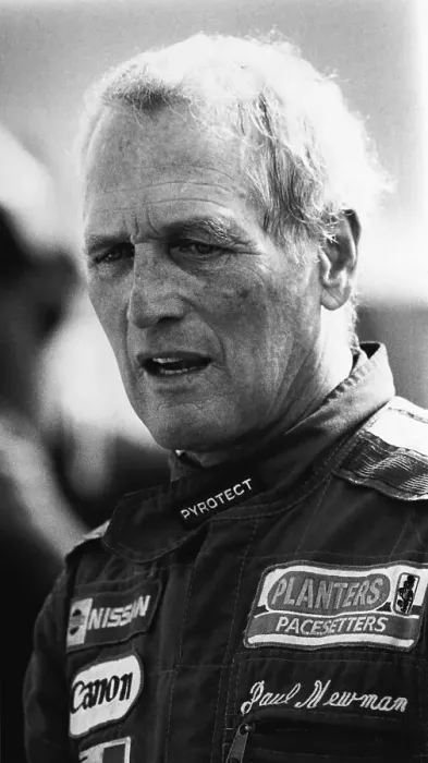Framed Print : Paul Newman Prepares to Drive Race Car Framed Print : Paul Newman Prepares to Drive Race Car