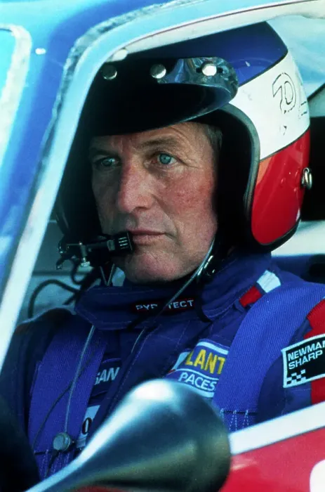 Framed Print : Paul Newman Sitting in a Racing Car