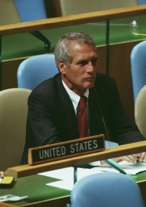 Framed Print : Paul Newman At United Nations Framed Print : Paul Newman At United Nations