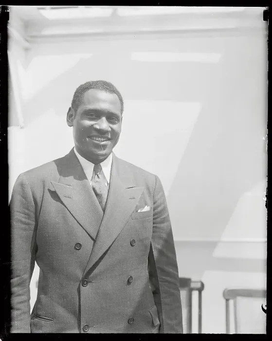 Framed Print : Paul Robeson Standing Aboard Liner Framed Print : Paul Robeson Standing Aboard Liner