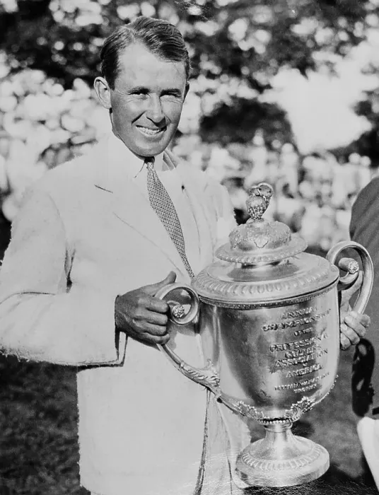 Framed Print : Paul Runyan Holding Trophy Framed Print : Paul Runyan Holding Trophy