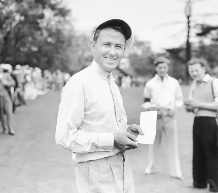 Framed Print : Paul Runyon with Scoresheet on Golf Course Framed Print : Paul Runyon with Scoresheet on Golf Course