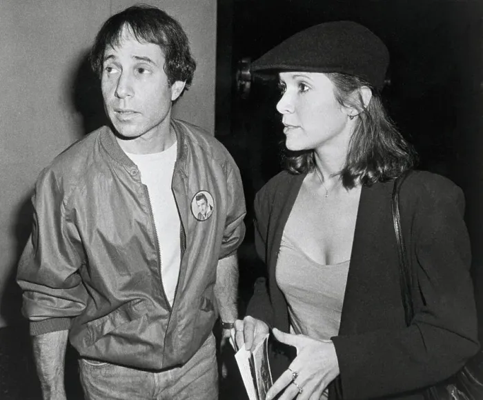 Framed Print : Paul Simon And Carrie Fisher Framed Print : Paul Simon And Carrie Fisher
