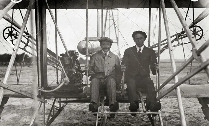 Framed Print : Paul Zens and Wilbur Wright Framed Print : Paul Zens and Wilbur Wright