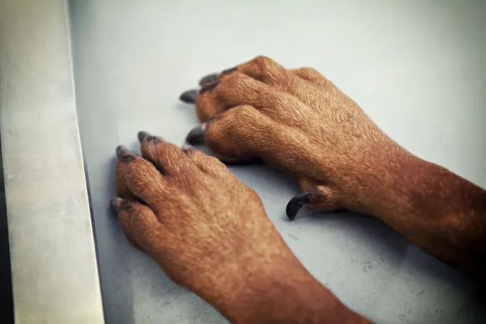 Framed Print : Paws of a Doberman Framed Print : Paws of a Doberman