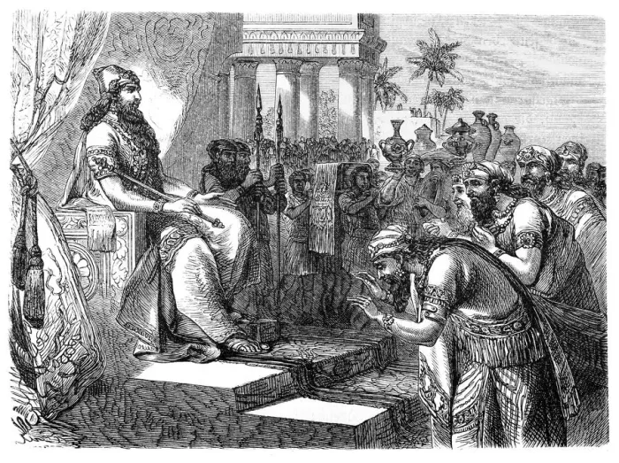 Framed Print : Paying homage to an Assyrian ruler Framed Print : Paying homage to an Assyrian ruler