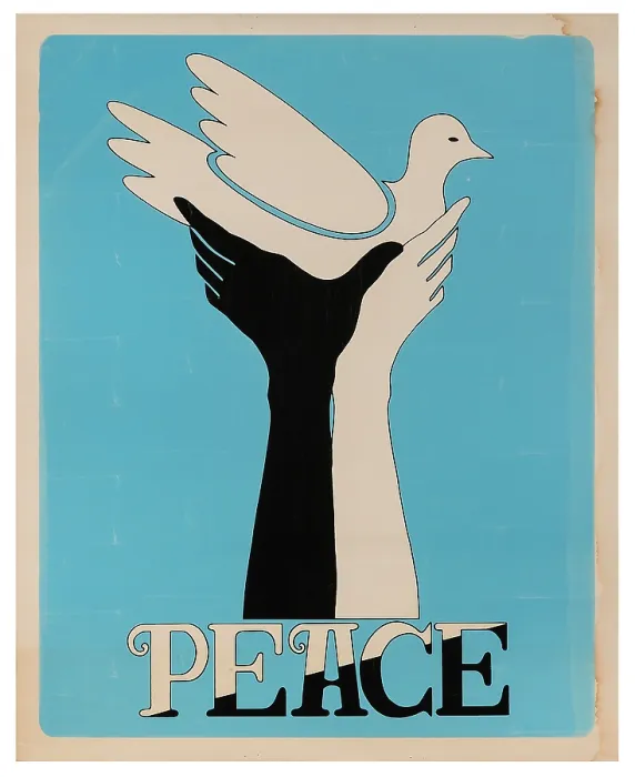 Framed Print : Peace Poster Framed Print : Peace Poster