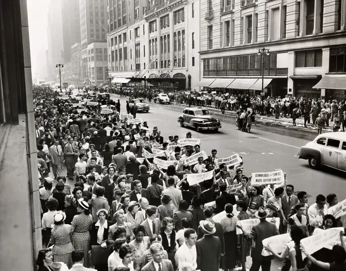 Framed Print : Peace Protest In New York