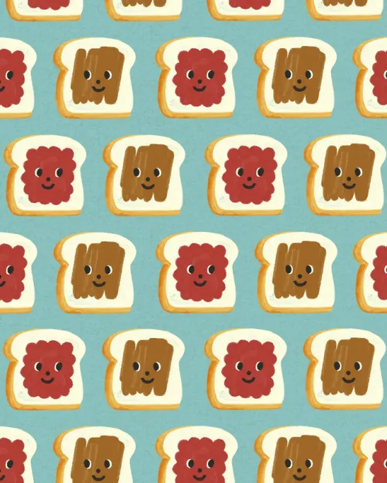 Framed Print : Peanut Butter and Jelly Breads Framed Print : Peanut Butter and Jelly Breads