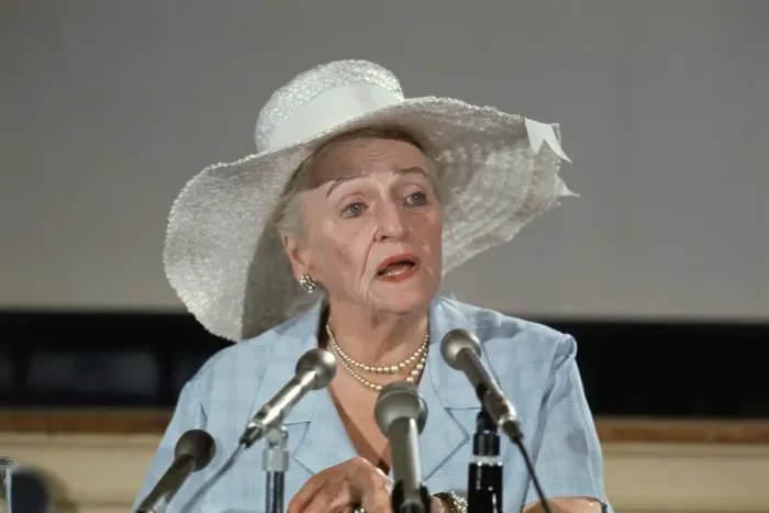 Framed Print : Pearl Buck at News Conference Framed Print : Pearl Buck at News Conference