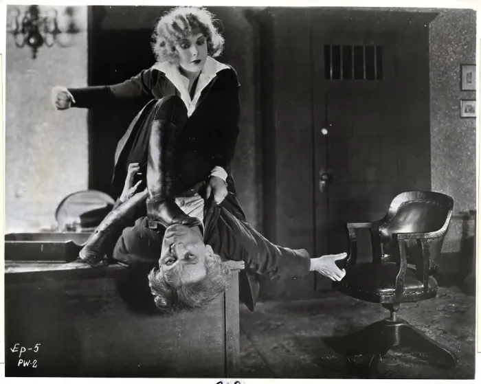 Framed Print : Pearl White in Silent Movie Plunder Framed Print : Pearl White in Silent Movie Plunder