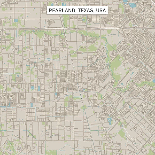 Pearland Texas US City Street Map