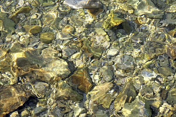 Pebbles in the sea, Vir Island, Dalmatia, Croatia, Europe