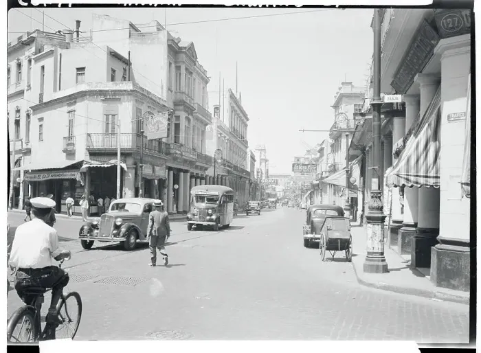 Framed Print : Pedestrians and Motorists on Street Framed Print : Pedestrians and Motorists on Street