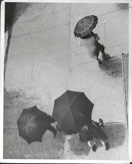 Framed Print : Pedestrians Under Umbrellas Walking Down Rainy Street Framed Print : Pedestrians Under Umbrellas Walking Down Rainy Street