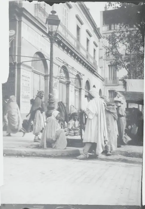 Framed Print : Pedestrians and Vendors on Algiers Street Framed Print : Pedestrians and Vendors on Algiers Street