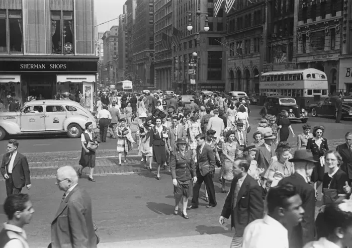 Framed Print : Pedestrians walking in street Framed Print : Pedestrians walking in street