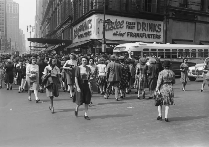 Framed Print : Pedestrians walking in street Framed Print : Pedestrians walking in street