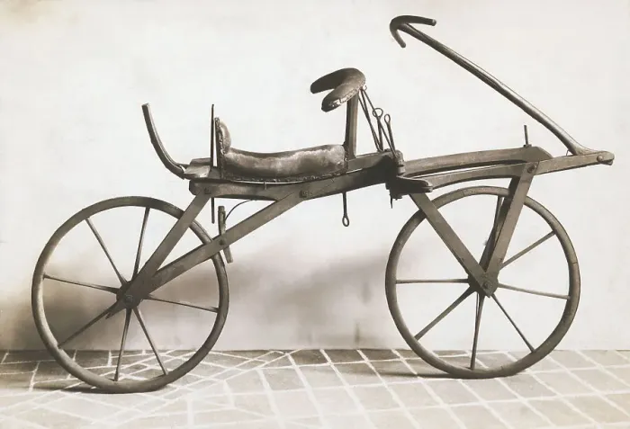 Framed Print : Pedicycle. (Original Caption). One of the few pedicycles actually constructed Framed Print : Pedicycle. (Original Caption). One of the few pedicycles actually constructed