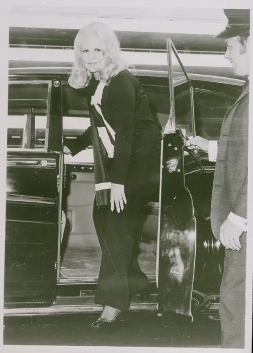 Framed Print : Peggy Lee Stepping out of Rolls Royce