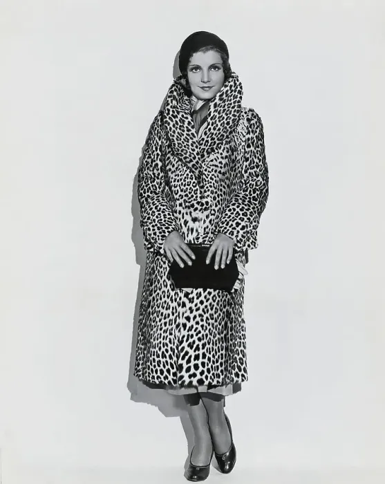 Framed Print : Peggy Shannon in Leopard Skin Coat Framed Print : Peggy Shannon in Leopard Skin Coat