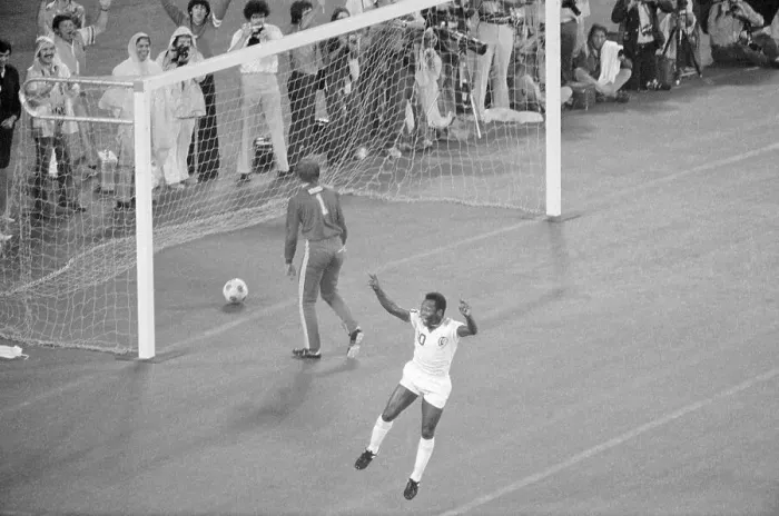 Framed Print : Pele in Action During the Soccer Bowl Framed Print : Pele in Action During the Soccer Bowl