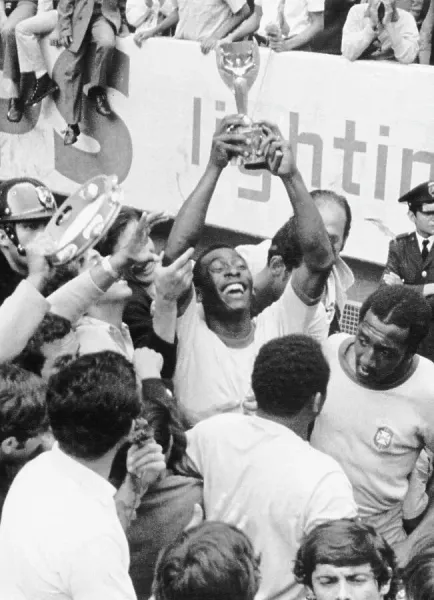 Pele Celebrates 1958 World Cup Win Art Prints, Posters