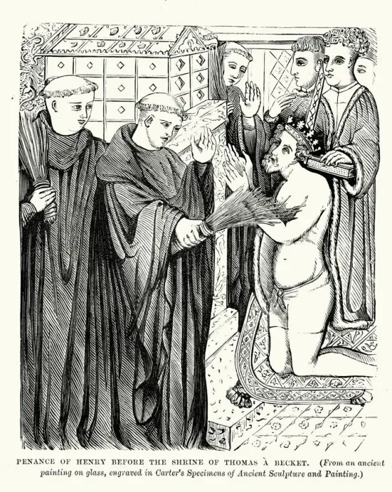 Framed Print : Penance of King Henry II Framed Print : Penance of King Henry II
