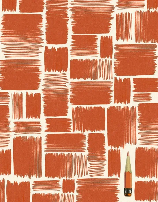Framed Print : Pencil in Pattern Framed Print : Pencil in Pattern