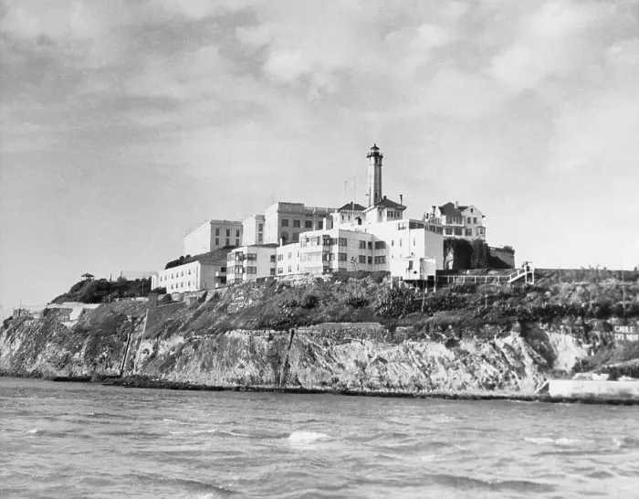 Framed Print : Penitentiary on Alcatraz Island in California Framed Print : Penitentiary on Alcatraz Island in California