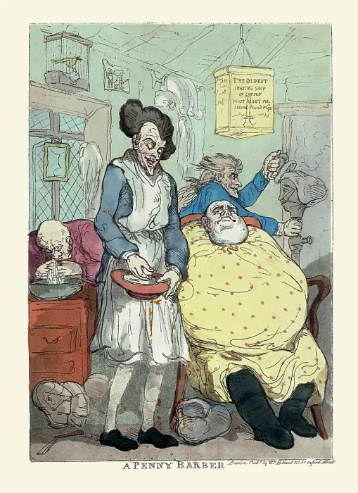 Framed Print : A penny barber Framed Print : A penny barber