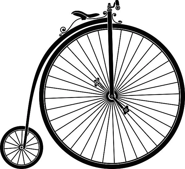 Penny Farthing Bicycle Illustraliton